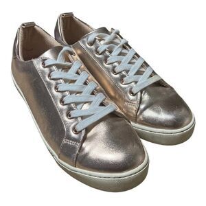 Aldo Metallic Rose Gold Lace Up Women’s Designer Sneakers US Size 8